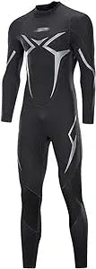 UXZDX 3MM Neoprene Wetsuit Men Scuba Diving Suit Deep Spearfishing Wear Snorkeling Surfing Piece Set Winter Thermal Swimsuit