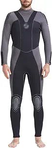 Wetsuit Men 5 Neoprene Full Body Thermal Diving Suits One Piece Long Sleeve for Snorkeling Swimming Surfing