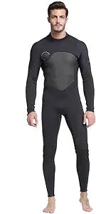 Diving Suit Men's Wetsuit Ultra Stretch 5mm Neoprene Swimsuit Back Zip Full Body Diving Suit one Piece for Snorkeling Diving Swimming Surfing
