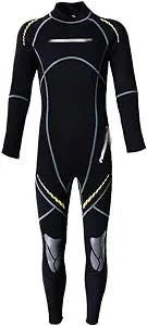 UXZDX Neoprene Wetsuit 3mm Men Scuba Diving Thermal Winter Warm Wetsuits Full Suit Swimming Surfing Kayaking Equipment Black