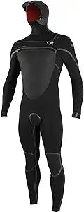 O'Neill Psycho Tech 5.5/4mm Hooded Chest-Zip Full Wetsuit - Men's Black/Black, XLT