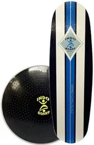 INDO BOARD Mini Pro Balance Board with Cushion - 3 Color Choices - for Snowboarders, Wakesurfers - 39" X 15" Deck and 24" Diameter Cushion