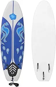 Surfboard, 5.57 Ft Stand Up Surfing Board w/ 3 Plastic Fins, Safety Leash, Non-Slip Lightweight XPE Deck & PP Bottom, EPS Foam Core Surfboard for Kids, Teenager, Adults, Beginner - Multiple Colour