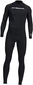 The UGPLM Premium Men Wetsuit Full Body -Piece Back Zipper Rash Guards Prot