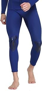3MM Diving Pants |Men's Split Wetsuit Trousers |Snorkeling Pants| Beach Swim Trunks |for Surfing, Rowing, Fishing, Drift, Swimming, Yacht.(Only Pants),4XL,Blue
