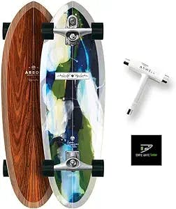 Cowabunga! Hang ten with the Arbor Collective Surf Skate Carver Skateboard 