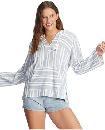 Surf in Style with Roxy's Wild and Free Stripe Poncho Hoody