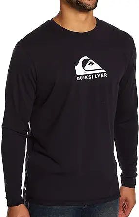 Quiksilver Men's Standard Solid Streak Long Sleeve Rashguard UPF 50 Sun Protection Surf Shirt