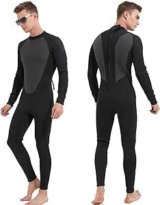 Wetsuit Man 3MM Long-Sleeved Trousers One-Piece Diving Suit Snorkeling Surfing Swimsuit Warm Anti-Jellyfish Anti-Scratch