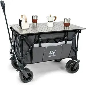 Whitsunday Moko Compact Plus Outdoor Camping Garden Folding collasible Wagon cart (Grey)
