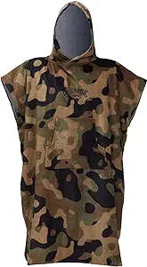 Billabong Adults Womens Mens Unisex Changing Robe Poncho or Changing Robe Towel for Beach Watersports & Surfing - Camo