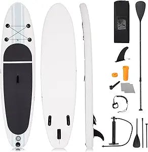Paddle Board, SPORFIT Stand Up Paddleboard Inflatable, Extra Wide Paddle Boards for Adults with All Skill Levels, Premium SUP Accessories for Paddling