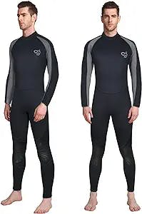 PZZMY Full Wetsuit Men Women Diving Suits 3mm Neoprene Suit Full Body Surfing Suit for Scuba Diving Canoeing Snorkeling Paddle Boarding Full Wet Suits