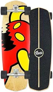 FOVKP Surfskate Carver Skateboard, CX4 Truck 6", 76×24cm Maple Complete Skateboard, ABEC-11 Bearings, Non-Slip Surface, for Carving, Pumpping, Various Actions, for Kids Teens & Adults & Child