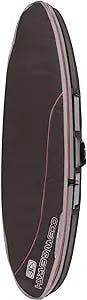 Ocean & Earth O&E Double Compact Shortboard Cover 7'2" Black/Red/Grey - Surfboard Bag Cover