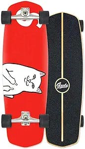 Surfskate Skateboard, 76×24cm Complete Skateboard, for Kids Teens & Adults & Child 7 Layer Canadian Maple Carver Skateboard, ABEC-11 Bearings, CX4 Truck 6", Non-Slip Surface, for Carving, Pumpping