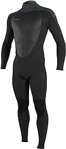 O'Neill Epic 4/3 mm Back Zip Full Wetsuit Black/Gunmetal/Black MD (5'9"-5'11", 150-170 lbs)