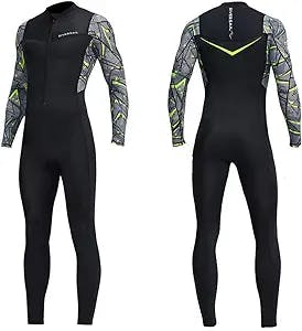 Dive Skins for Women Men Full Body Swimsuit Rash Guard Scuba Skin Thin Wetsuit, One Piece Long Sleeve Quick Dry Diving Skin UV Protection Surfing Spandex Wet Suit for Snorkeling Water Sport