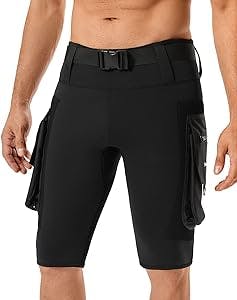 Seaskin 2.5mm Diving Shorts for Mens with Pocket