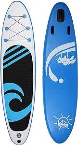 Thicken Surfing Board,Inflatable Stand Up Paddle Board,Professional Inflatable Surfing Board Stand Up Paddle Board PVC Non‑Slip Foot Pad