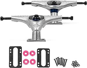 Mindless Surf Skate Trucks Sand Blasted Pair W Extra Bushings | 159mm Fast and Progressive Trucks Low Weight Responsive for Fast Turns Snappy Cutbacks | Spare Set for Longboard Surf Skateboard