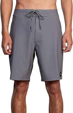 Hang Ten With RVCA Men's Standard 4-Way Stretch Fixed Waist 19 Inch Boardsh
