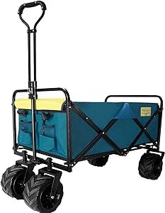 Beachin' in Style: The Ribitek Beach Wagon Cart with Big Wheels