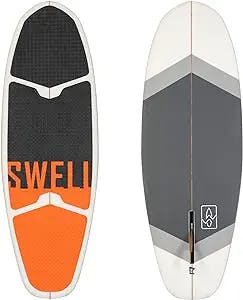 SWELL Wakesurf -Superior Longboard Wakesurf Board - Fin Included - Surf Style Wakesurfer