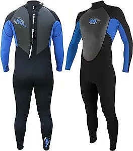 H2Odyssey Momentum 4/3mm Wetsuit for Men - Mens Long Sleeve Swimsuit for Surf Board and Deep Sea Diving - 4 Way Stretch Material Mens Swimsuit