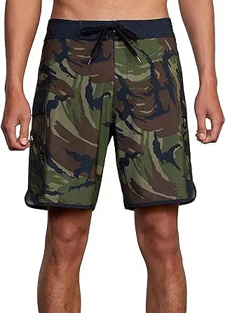 Surf's Up, Dude! Ride the Waves with RVCA Men's 4-Way Stretch Boardshorts