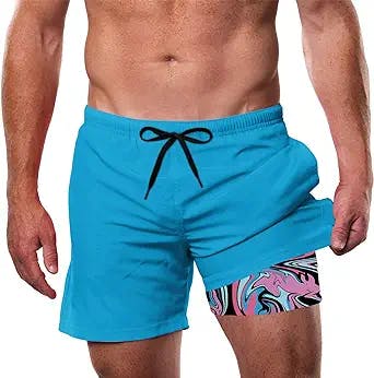 Surf's Up: Cozople Mens Swim Trunks with Compression Liner are a Catch!
