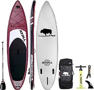 Riding the Waves of Fun: Atoll 11' Foot Inflatable Stand Up Paddle Board Re