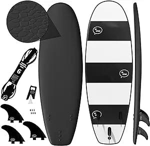 Ho Stevie! Premium 5'6" Soft Top Shortboard Surfboard - Fins + Leash Included