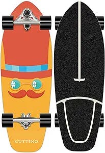 GRTE Surfskate Skateboard,29.5IN CX7-Truck Cruiser Skateboards with 65x43mm Wheel and ABEC-7 Bearing