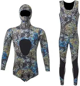 Springhall Diving Suits Apnea Complete Wetsuit - Two Piece Apnea Wetsuit, Available in Premium Neoprene 3 Mm, for Men,L