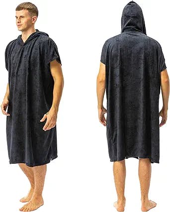 Catalonia Microfiber Surf Poncho, Absorbent Change Towel Robe for Outdoor Sports, Swimming, Camping, Hiking, Cycling, Gym, Fitness, Skiing -Soft, Quick Drying