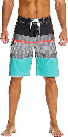 Surf's Up with Nonwe Men's Sportwear Quick Dry Board Shorts with Lining