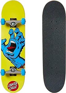 Shred in Style with the Santa Cruz Screaming Hand Skateboard!