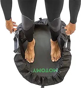Wetsuit Changing Mat ‘IslandMat' Surf Mat & Wetsuit Bag CompactFolding 2 IN 1 Design - WATERPROOF 5000X TECHNOLOGY Prevents Water Leaking Inside Your Car & Keep You & Your Surfing Accessories Clean