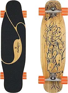 Ride the Wave with the Loaded Boards Poke Bamboo Longboard Skateboard Compl
